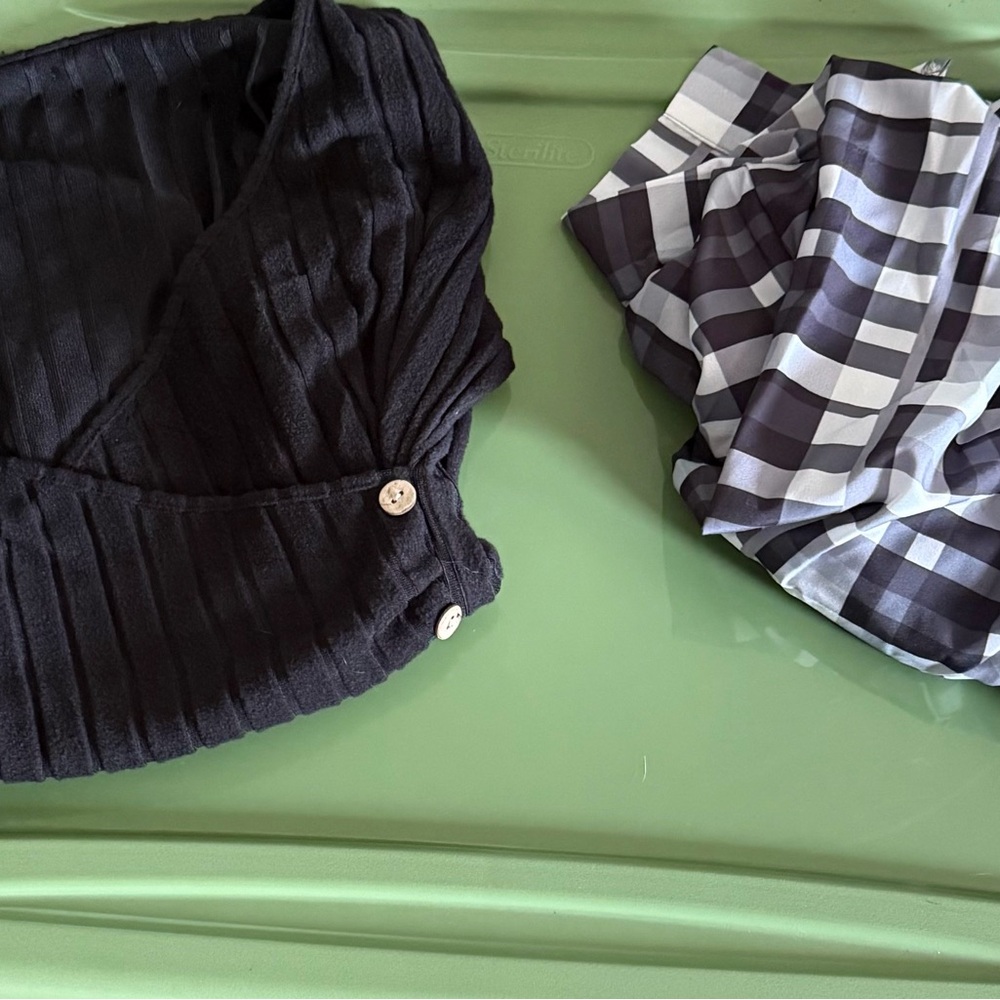 Stylish Black and Gray woman’s shirt Set